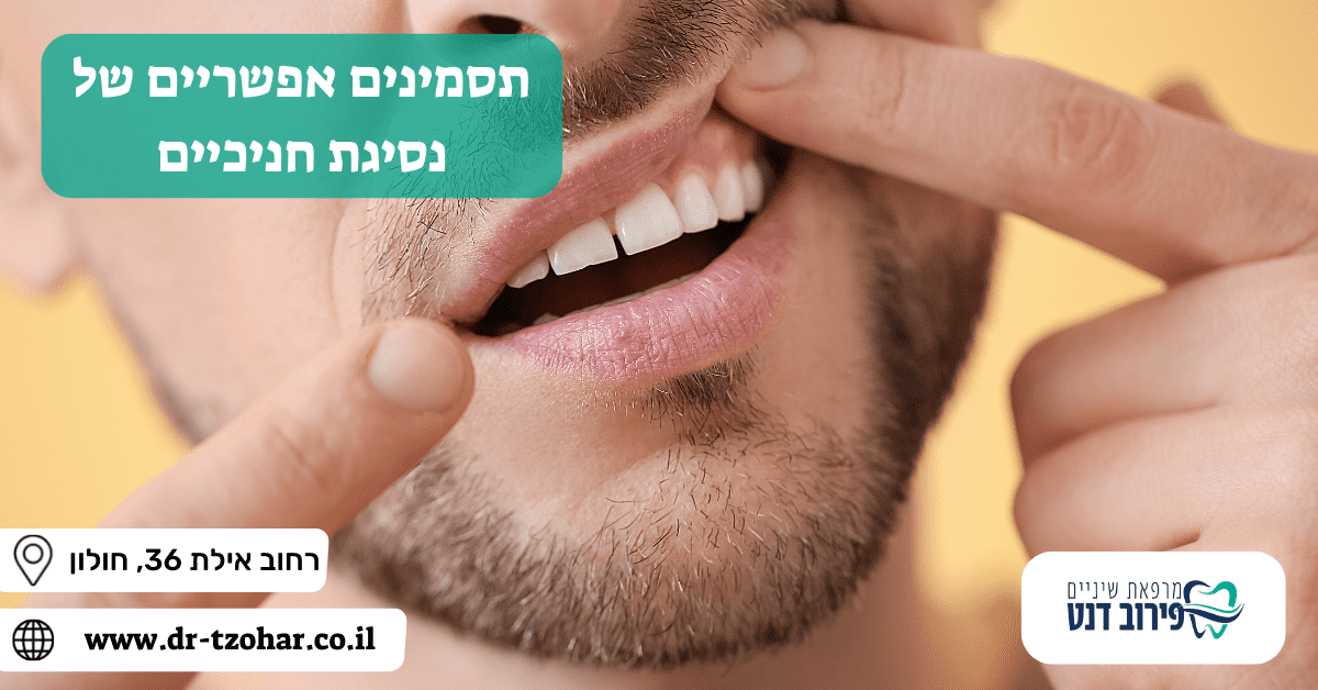 תסמינים אפשריים של נסיגת חניכיים